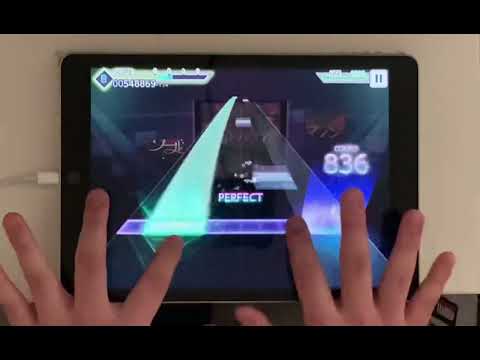 【プロセカ】ワールドイズマイン master ALL PERFECT 手元