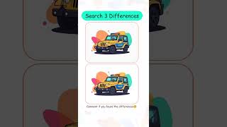 Only 1% People Can Find The 3 Differences? | Sharp Eyes 🚔 #161 #New #shorts #kids #puzzles #ytshorts