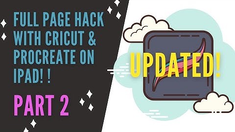 Full Page Hack for Cricut DS using Procreate all on your iPad! Today we