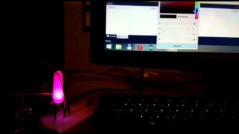 RGB Led Arduino controlled by computer application