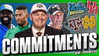 Latest College Football Commitments ✍  | Texas A&M, Notre Dame, UCLA, Houston