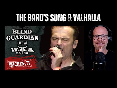 First time hearing Blind Guardian - The Bard's Song & Valhalla - Live at Wacken Air 2016
