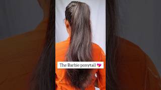 Barbie ponytail hairstyle/ponytail hack/hairstyle hair hairtutorial hacks barbie shorts