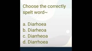 Famous QUESTION OF THE DAY 185; DO YOU KNOW THE CORRECT SPELLING; ENGLISH GRAMMAR QUIZ #SHORTS Profile