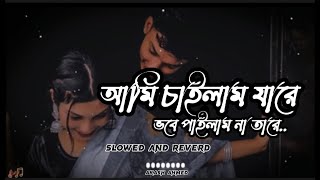 Ami chailam jare vobe pailam na tare | আমি চাইলাম যারে  ভবে পাইলাম না তারে[Lofi music] Bangla lyrics screenshot 3