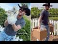 Brooklyn Beckham stays silent as siblings surprise David Beckham with chickens【News】