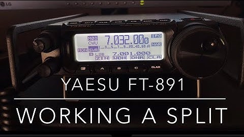 Yaesu FT-891: Working Split Frequency (TX & RX different) #hamradio #yaesu #ft891 #cw #split