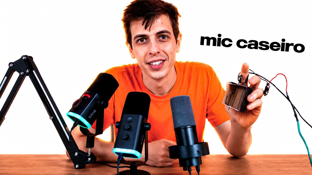 TENTEI FAZER MEU PRÓPRIO MICROFONE (Fifine AM8 PROT/ AM8 / K688 )