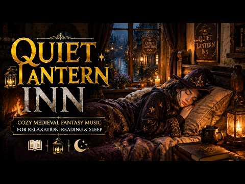 Quiet Lantern Inn 🏮✨ | Cozy Medieval Fantasy Music for Relaxation, Reading & Sleep