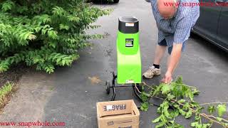 Harbor Freight Portland Chipper Shredder Review and Use Demonstration