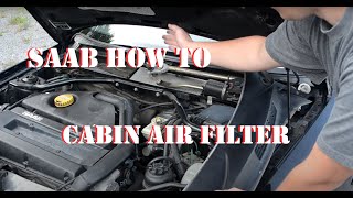 SAAB HOW TO: Replace Cabin Air Filter (OG SAAB 9-3 YS3D)