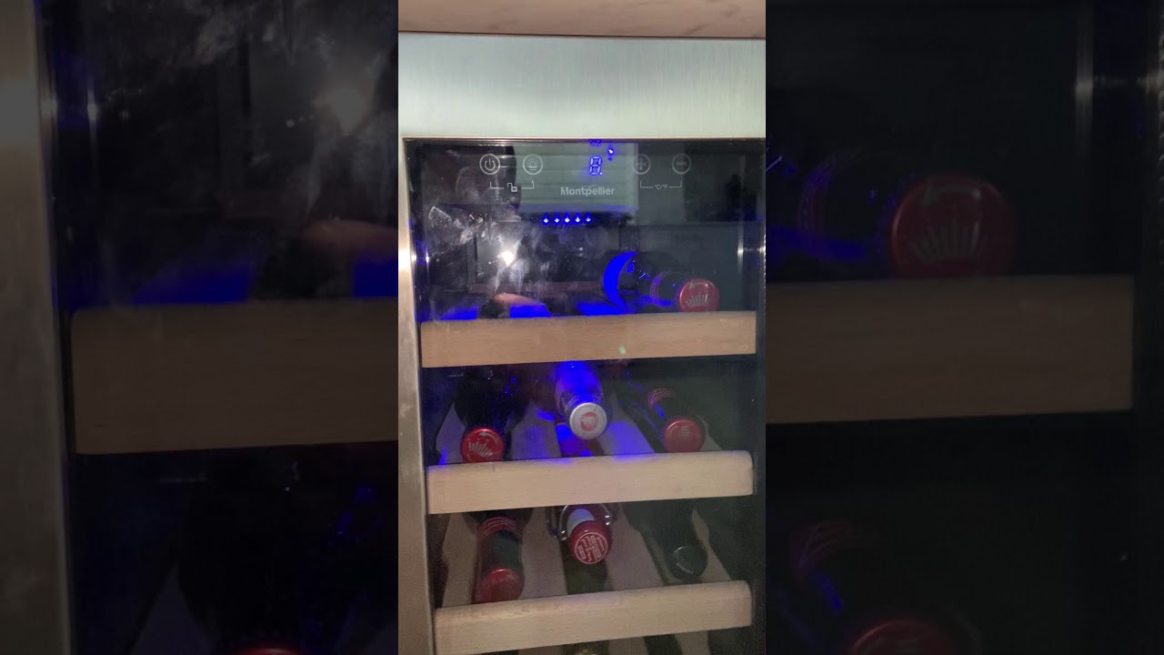 How to change Montpellier wine fridge temperature