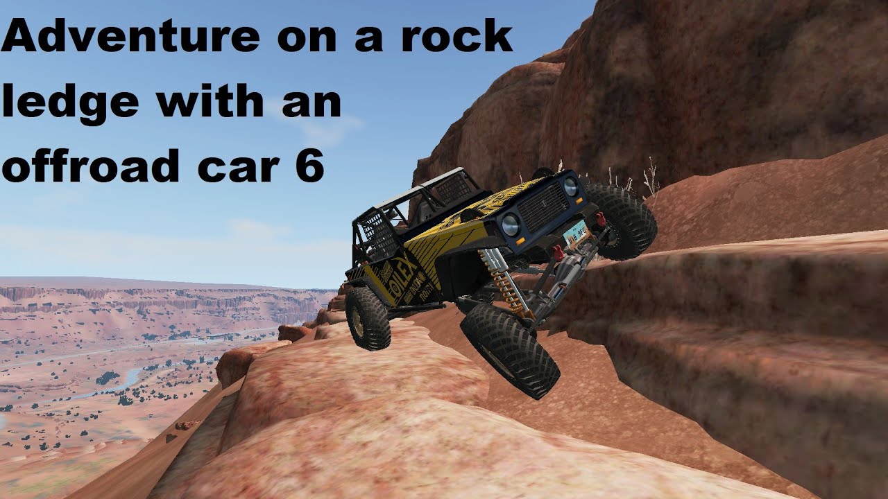 Hardcore realistic rock crawling in BeamNG.driving Part 6 Steering wheel + shifter YouTube