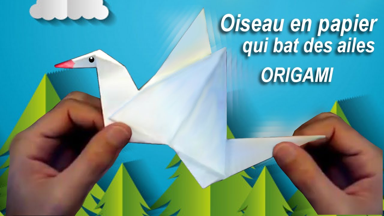 🕊️❤️ Comment faire un oiseau en papier qui bat les ailes Origami Facile