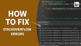 Java Tutorial - Fixing StackOverflow Errors