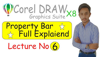 Property Bar All Options Explained of CorelDraw X8 in Urdu/Hindi