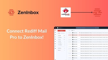 Connect Rediff Mail with ZenInbox | ESP Connection Series |  ZenInbox