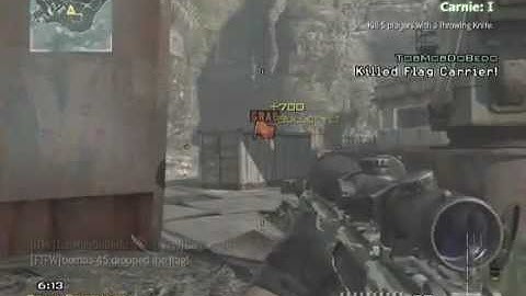 AMAZING Throwing Knife (Across The Map) on AGROUND TDF (MW3)