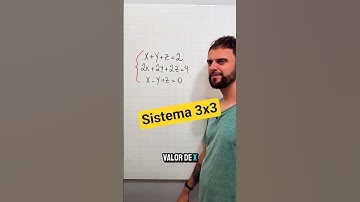 Aprenda a resolver sistemas lineares 3x3 #matematica #educação