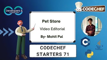 Pet Store | Codechef Starters 71 | Codechef | DCC NIT-A