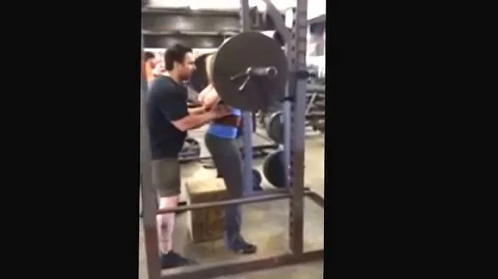Kathryn swenson. 225lb box squat.