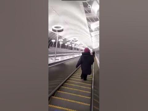 Марьина Роща. Самый длинный эскалатор в Москве #train #метро #subscribe ...