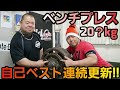 [20?kg]ベンチプレス自己ベスト連続更新/パワーリフティング
