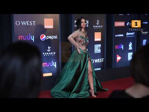 زوجة محمد فراج تخطف الانظار بفستان مثير فى مهرجان الجونة ٢٠٢٠