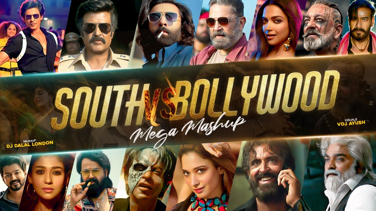 South Vs Bollywood Mega Mashup  VDJ Ayush  DJ Dalal London  South Indian Songs  2024 New Mashup