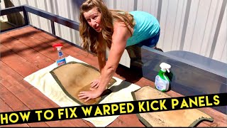 How to fix warped kick panels for a Ford Model A