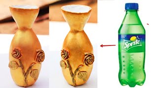 Plastic Bottle Flower Vase Making Look like ceramic Vase