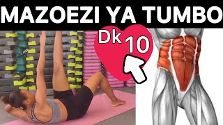 MAZOEZI ya kupunguza TUMBO la chini, juu na pembeni / intense abs workout