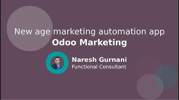 New age marketing automation app - Odoo Marketing