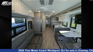 Remarkable 2026 Thor Motor Coach Windsport Class A RV For Sale in Downey, CA | RVUSA.com