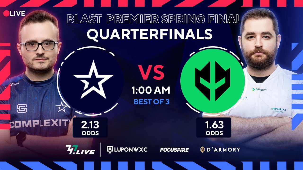 LIVE Imperial vs Complexity BO3 Quarterfinals BLAST Premier Spring Final 2023 ENG/FIL