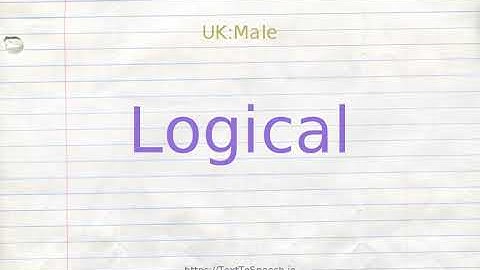 How to pronounce logical