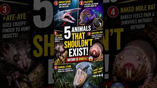 5 Animals That Shouldn’t Exist 😳 #shorts #animalfacts #weirdanimals #wildlife #nature #usatoday #usa