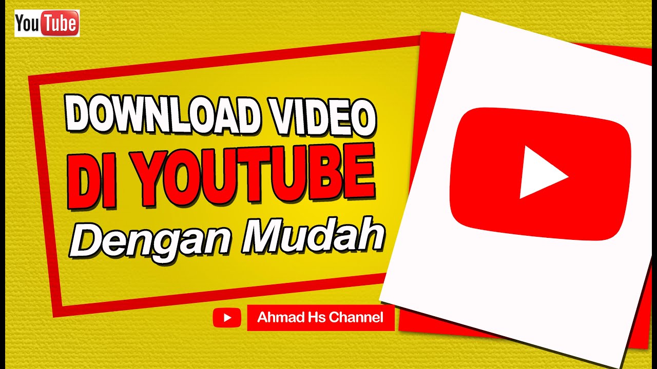 Cara download video di youtube YouTube
