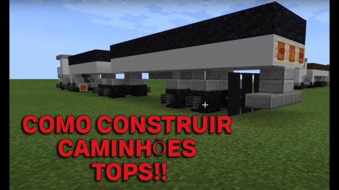 TUTORIAL MINECRAFT - Como fazer um caminhão arqueado ( Scania ) no  Minecraft 