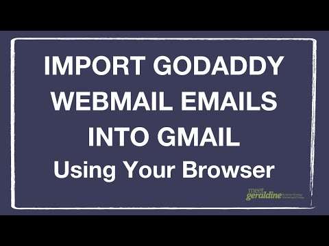 How To Import GoDaddy Webmail Emails Into a Gmail Account