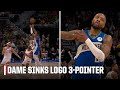 LOGO LILLARD 🎯 Dame sinks a DEEP 3 at the buzzer in the 3rd quarter 😱 | NBA on ESPN