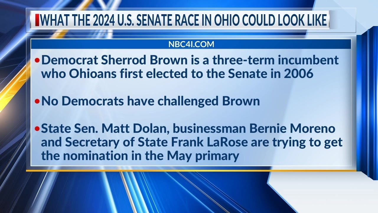 What the 2024 U.S. Senate race in Ohio could look like YouTube