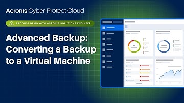 Acronis Cyber Protect Cloud Product Demo: Converting a Backup to a Virtual Machine