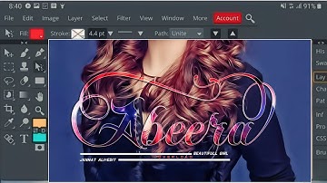 How To Make Glass Font in Photopea Step By Step Gradient Glass Font @shaistaallediting786