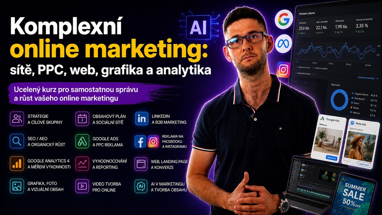 Náhled videa: Školení Komplexní online marketing: sítě, PPC, web, grafika a analytika