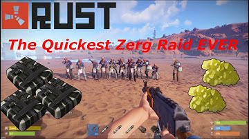 RUST RAIDS | Massive Zerg Raid - Day 2 of an XP WIPE