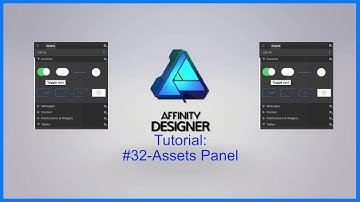 Affinity Designer Tutorial #32-Asset Panel