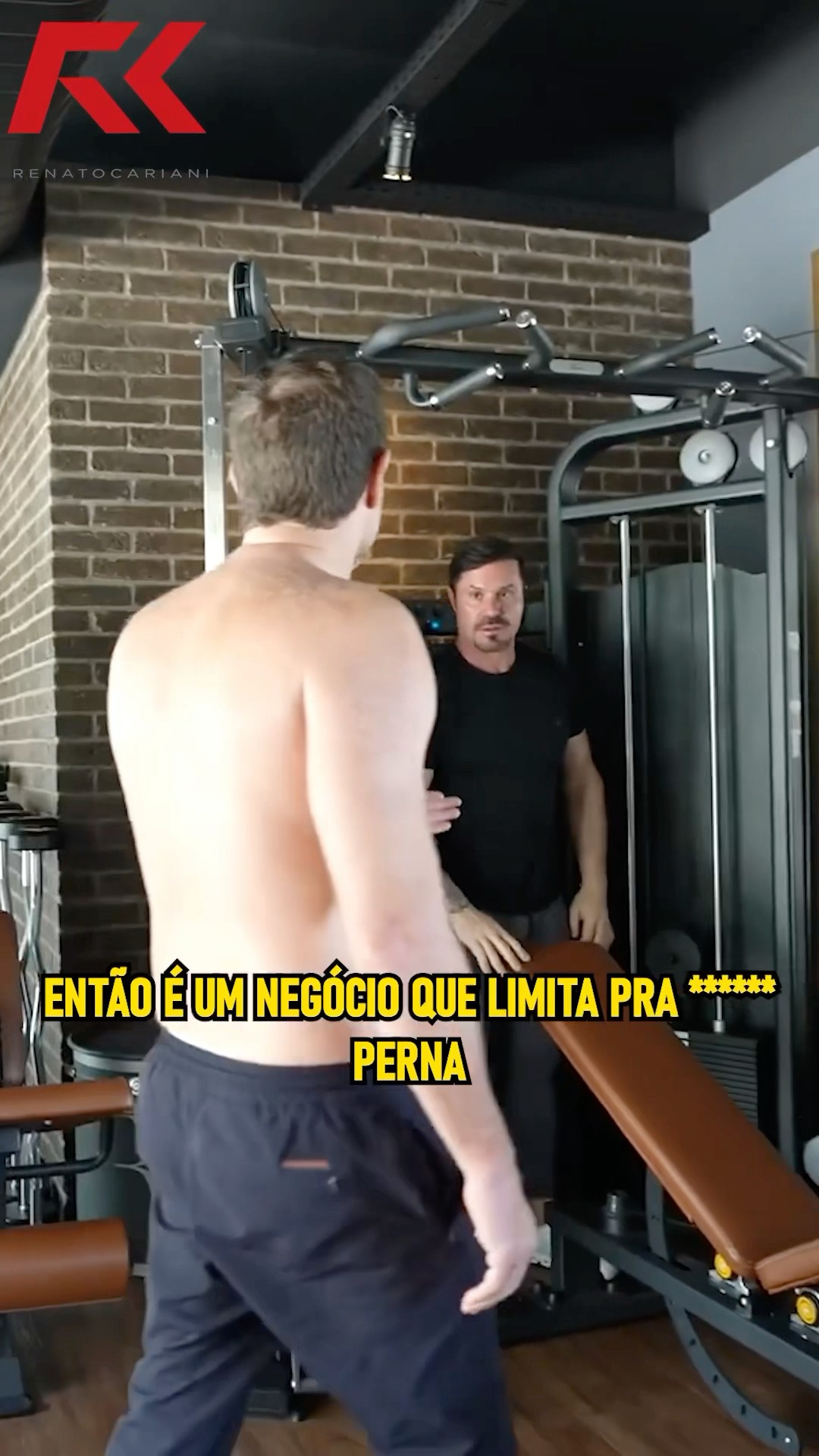 ELE TEM UMA LIMITAÇÃO PARA O TREINO! #renatocariani #afonsonigro #herniadedisco #treino #musculação