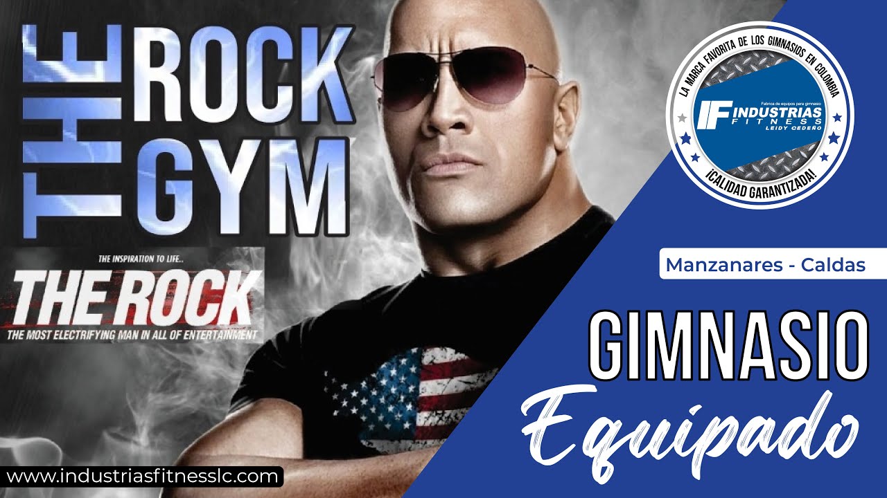 THE ROCK GYM Gimnasio equipado con las maquinas fabricadas por Industrias Fitness Leidy Cedeño