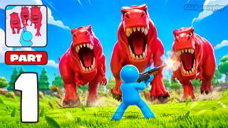 Dino Defense - Army Commander War Jurassic Dino Attack Gameplay Walkthrough Part 1 (iOS, Android) screenshot 1